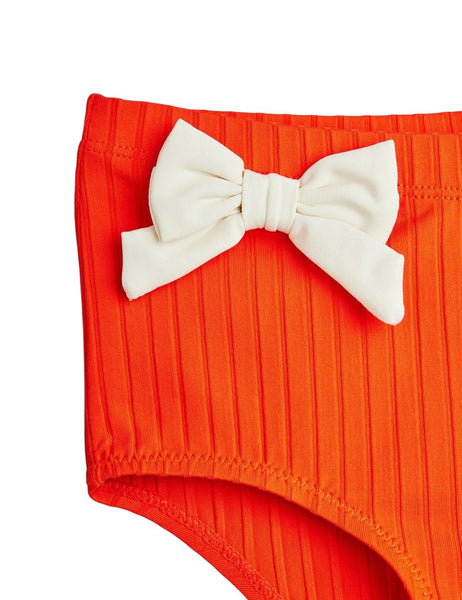Costume arancione con fiocchi per neoanata e bambina Mini Rodini 2628011242 RED 