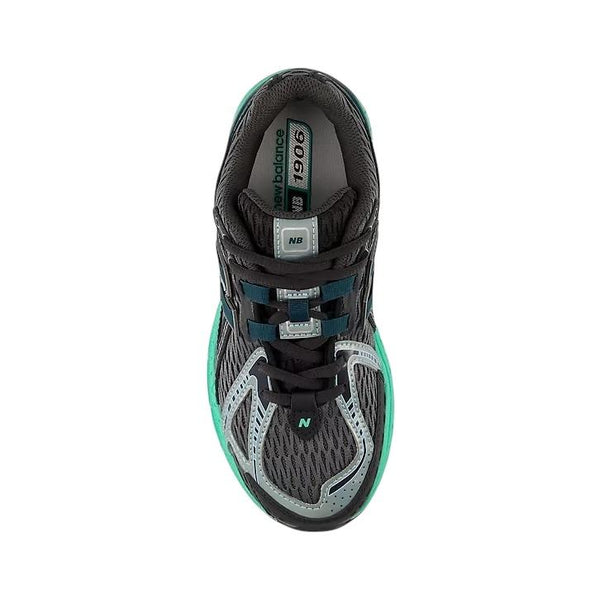Sneakers 1906 nera e grigia con dettagli verdi per bambini New Balance G1906 66V 
