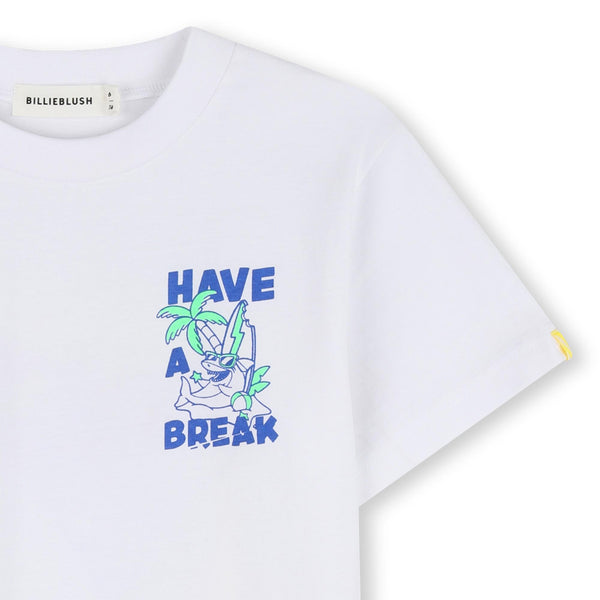 T-shirt bianca con stampe per neonato e bambino BILLIEBLUSH U21705 10P 