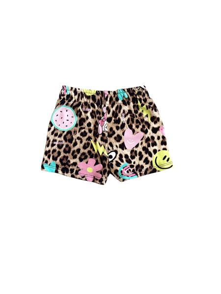 Shorts leopardato per neonata e bambina Mousse kids LKSF140 LEOHAPPY 