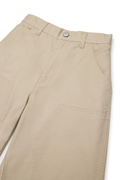 Pantaloni cargo beige con logo per bambini MM6 Maison Margiela M60958 M6709 