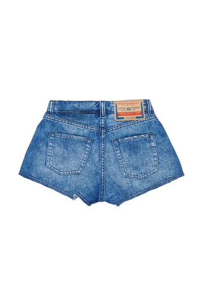 Shorts in denim blu per bambina Diesel J02558 K01 