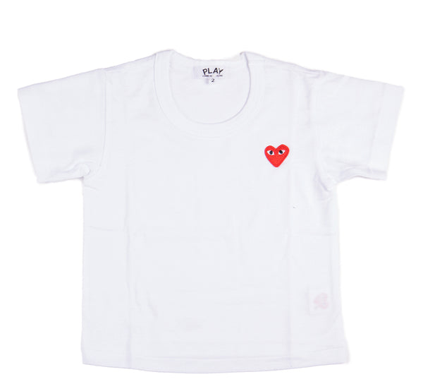T-shirt bianca con logo per neonati e bambini