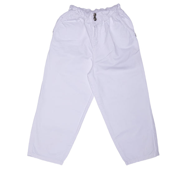 Pantalone bianco per bambina