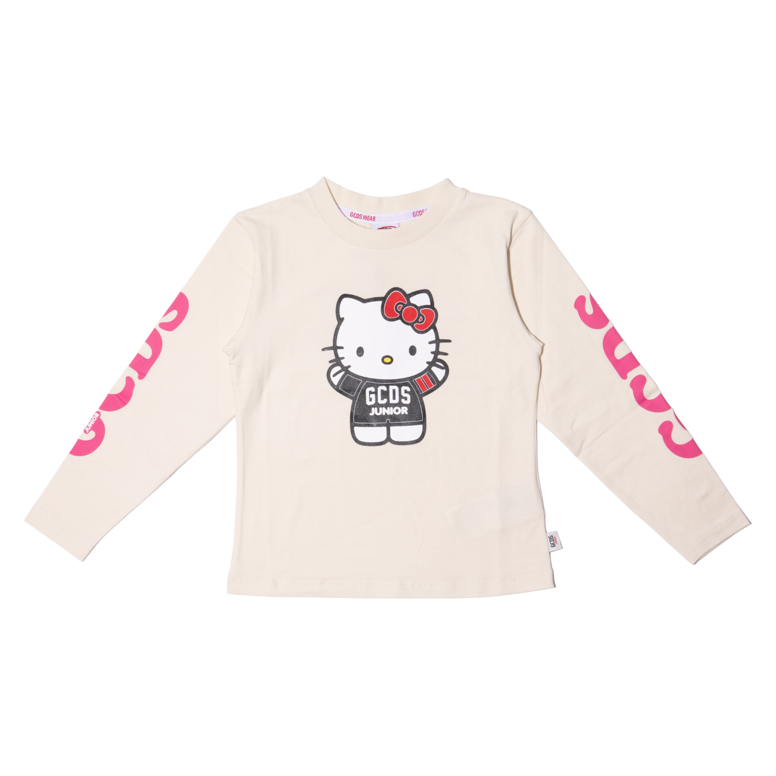 T-shirt avorio con stampa Hello Kitty per bambina
