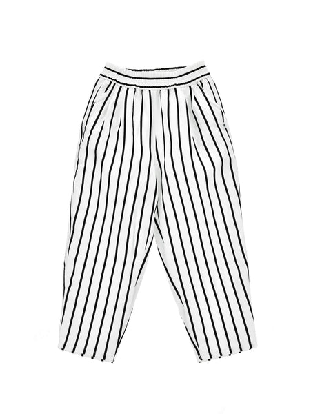 Pantalone a righe bianco/nero per bambina