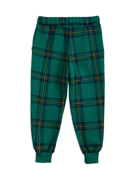 Pantalone check verde per neonati e bambini