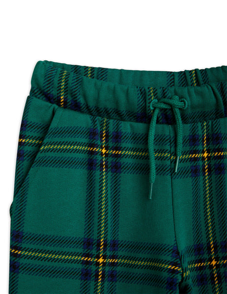 Pantalone check verde per neonati e bambini