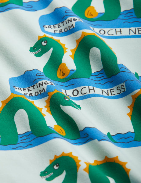 Pantalone con stampa Loch Ness all over per neonato e bambino