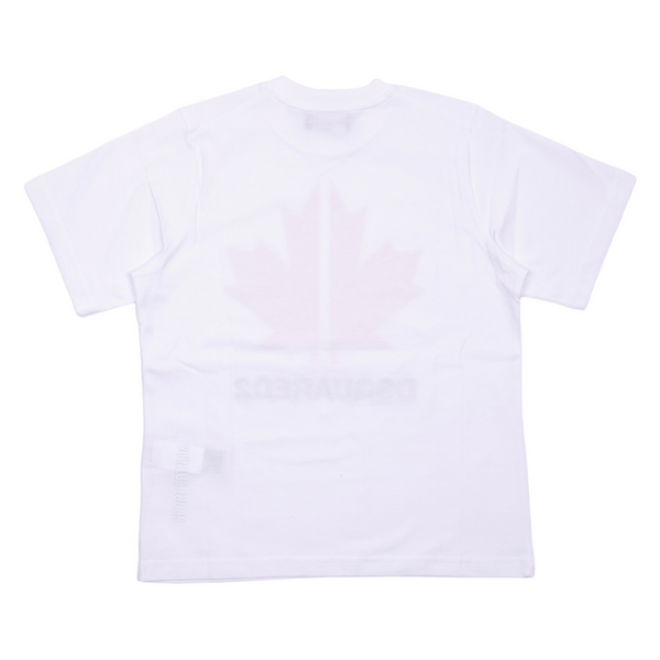 T-shirt bianca con stampa per bambini