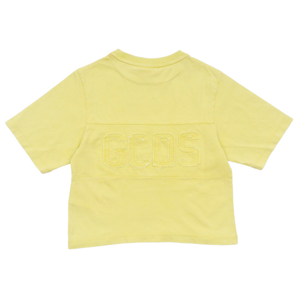 T-shirt lime con logo per bambini