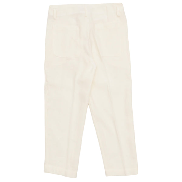 Pantalone in lino bianco per bambino