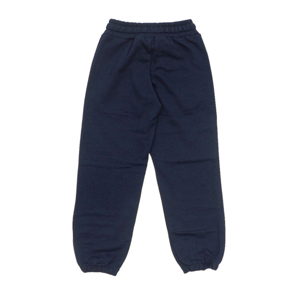 Pantalone in felpa blu con logo per bambini