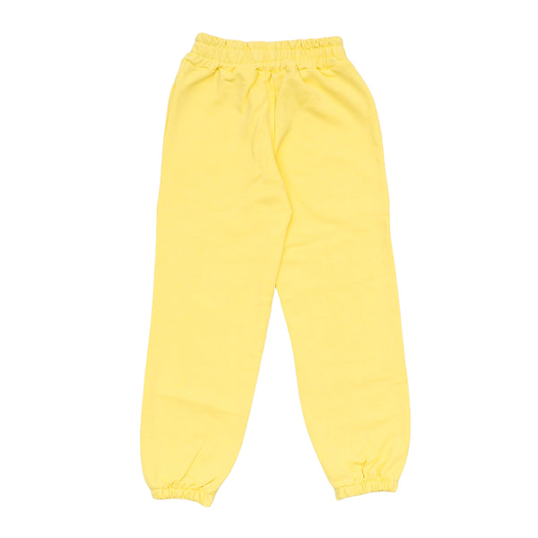 Pantalone in felpa giallo per bambini