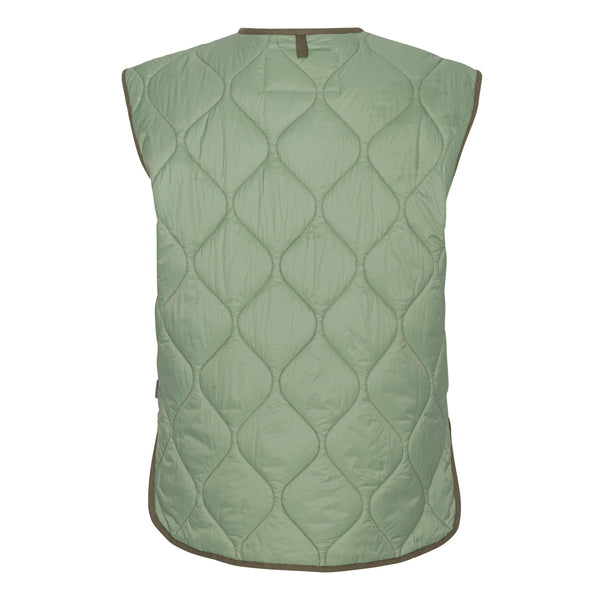 Gilet trapuntato verde per bambini
