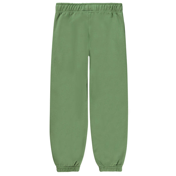 Pantalone in felpa verde per neonato e bambino