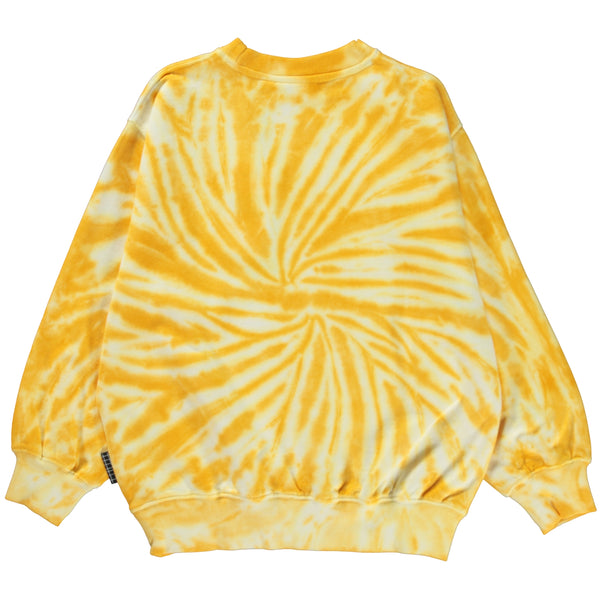 Felpa gialla tie dye per bambini