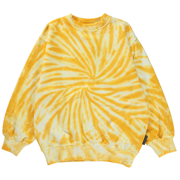 Felpa gialla tie dye per bambini