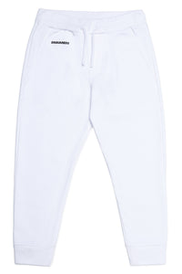 Pantalone bianco in felpa per bambini