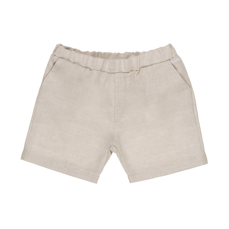 Shorts in lino beige per neonato