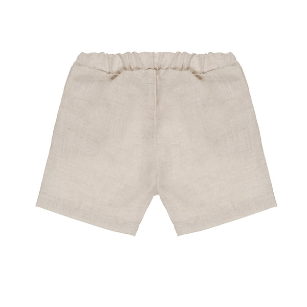 Shorts in lino beige per neonato