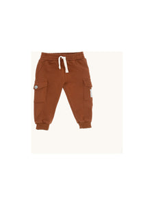 Pantalone marrone per neonato e bambino