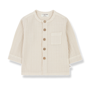 Camicia beige per neonato e bambino