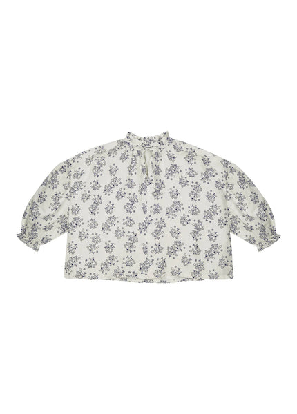 Blusa bianca con stampa per bambina