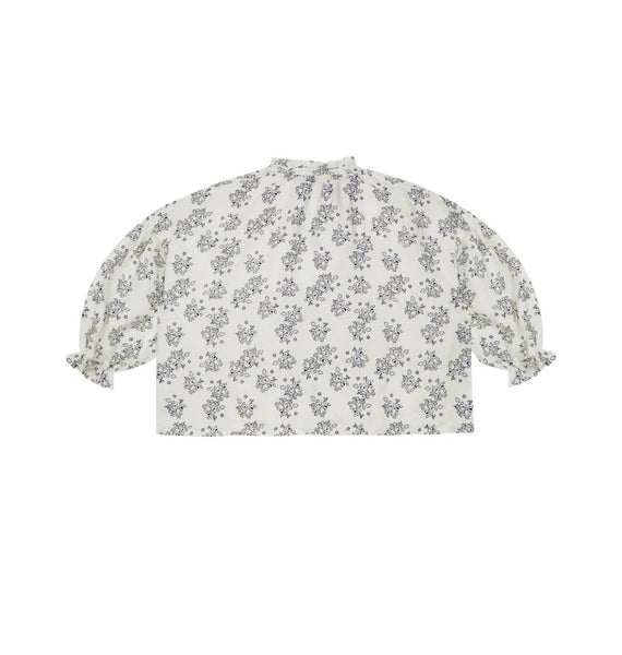 Blusa bianca con stampa per bambina