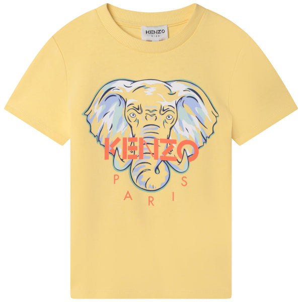 T-shirt gialla con logo per bambini
