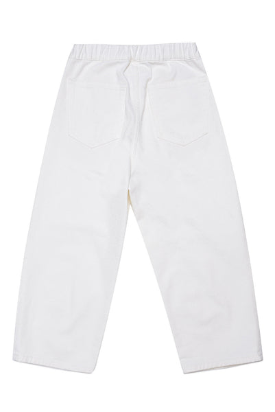 Jeans in denim bianco per bambini