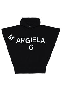 Abito nero con logo per bambina
