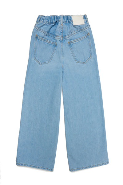 Jeans ampio in denim azzurro per bambini