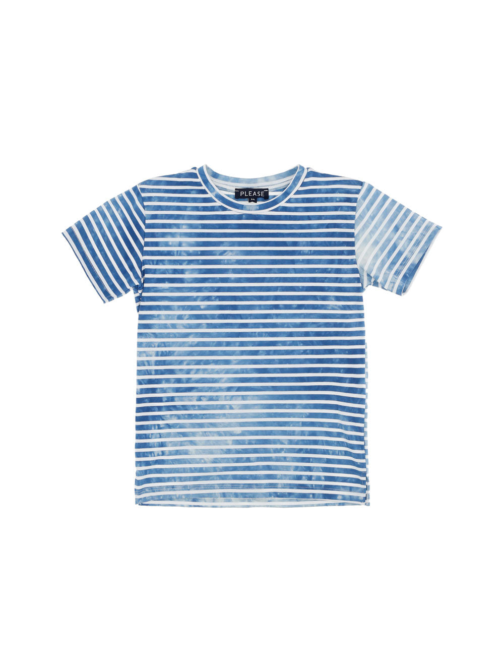 T-shirt a righe blu per bambino