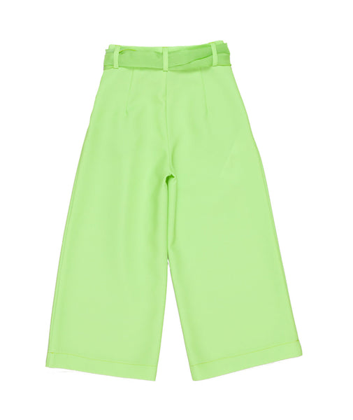 Pantalone verde con cinta per bambina