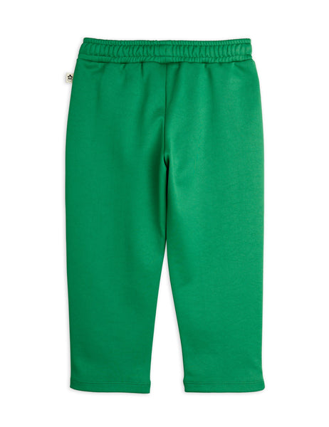 Pantalone verde in felpa con dettagli per bambini