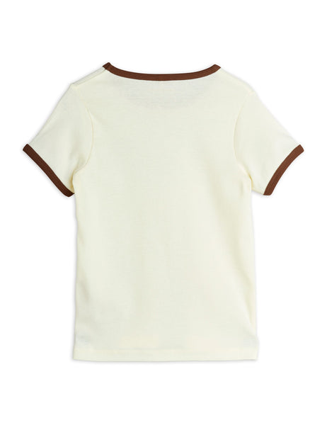 T-shirt ecru con stampa per bambini