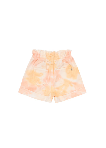 Short in denim tie dye per bambina