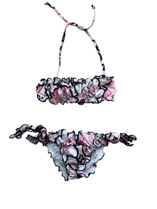 Costume bikini con stampa per bambina