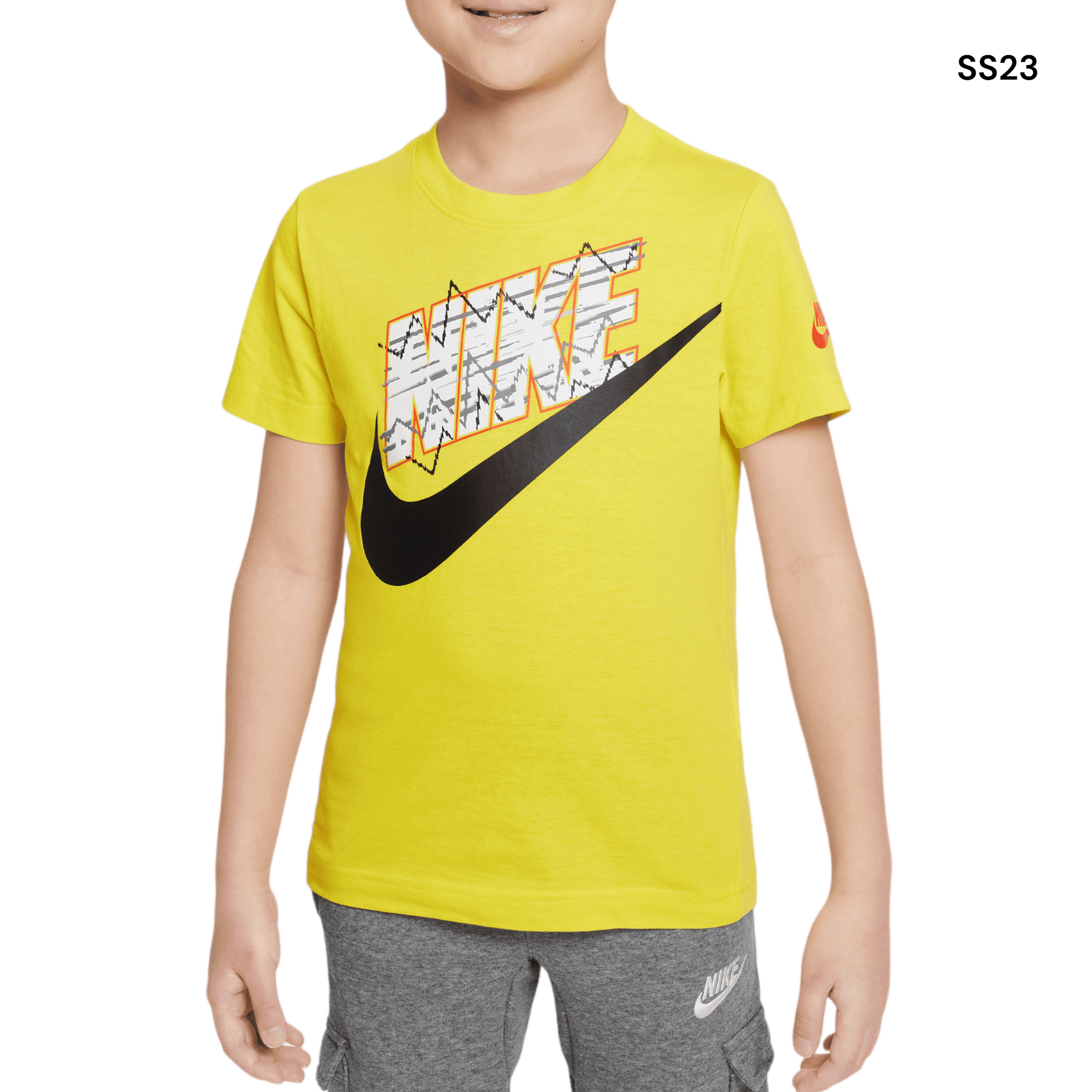 T shirt nike bambino top giallo