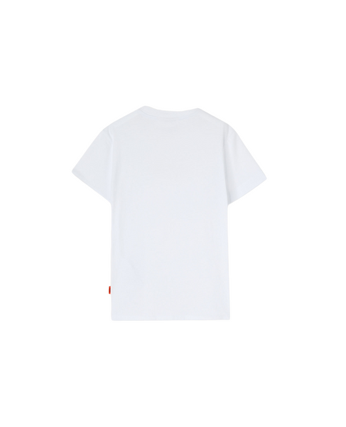 T-shirt bianca con logo per bambini