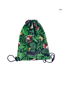 Sacca verde con stampa all over per bambino