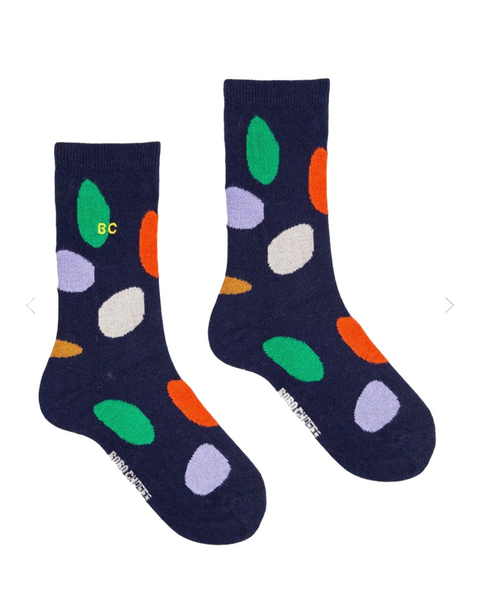Set 2 calzini multicolor per neonati e bambini