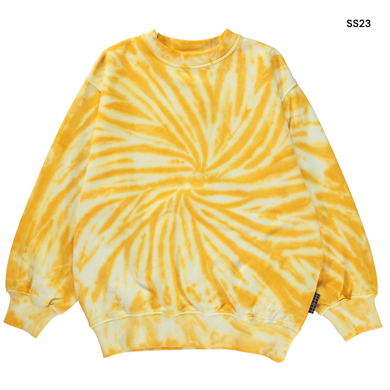 Felpa gialla tie dye per bambini