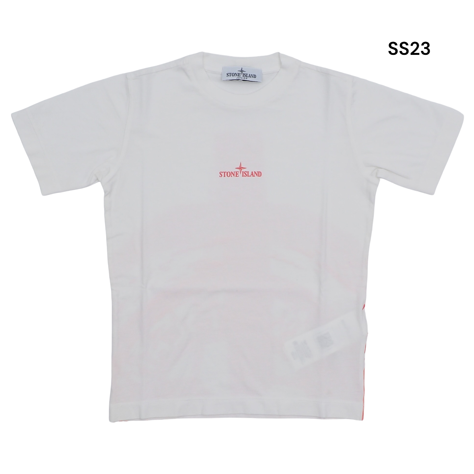 T-shirt bianca con logo per bambino