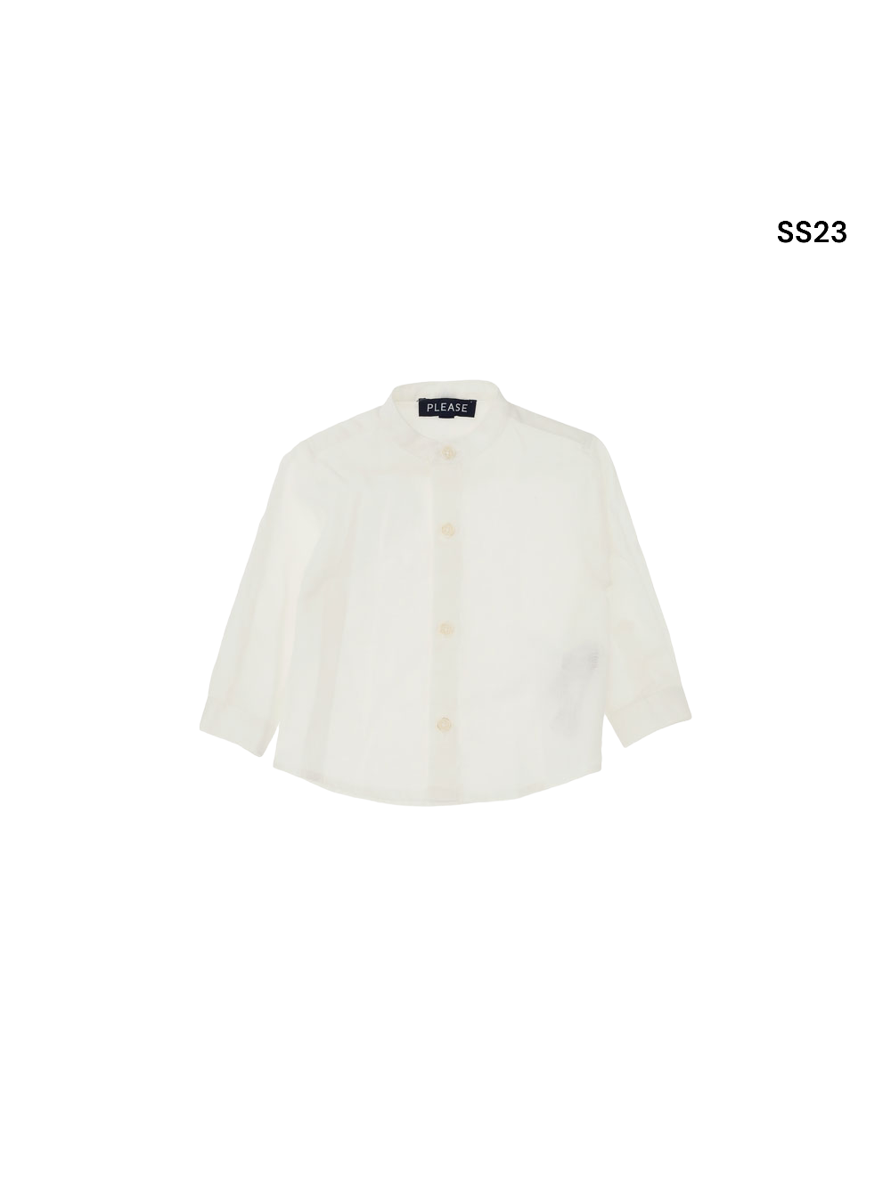 Camicia bianca alla coreana per neonato