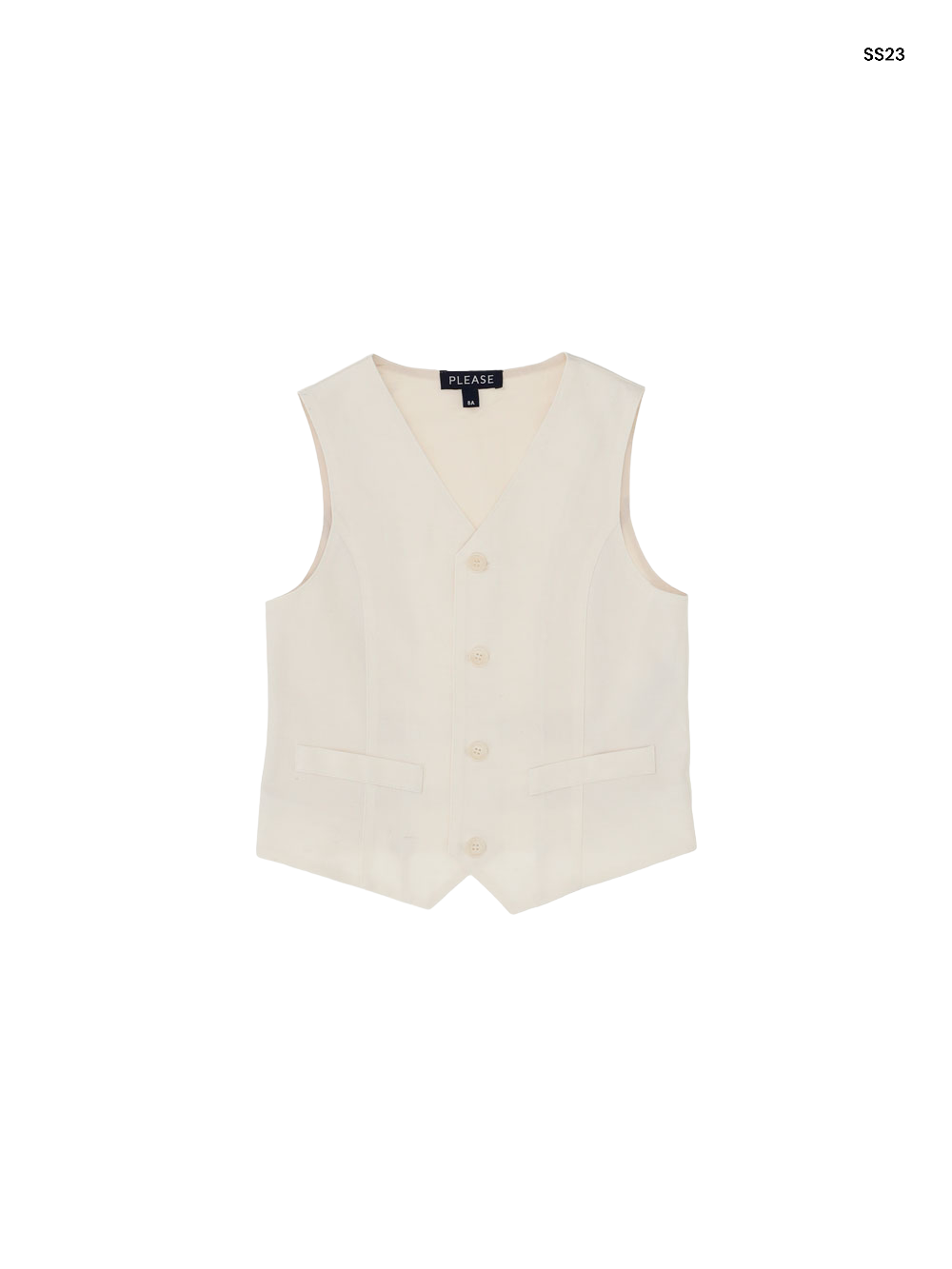 Gilet Bambino 24 Mesi Lana Beige | Bimbi A Colori - Foto 2