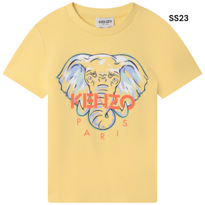 T-shirt gialla con logo per bambini