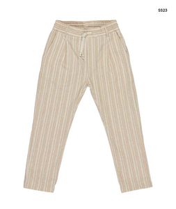 Pantalone a righe beige per bambino