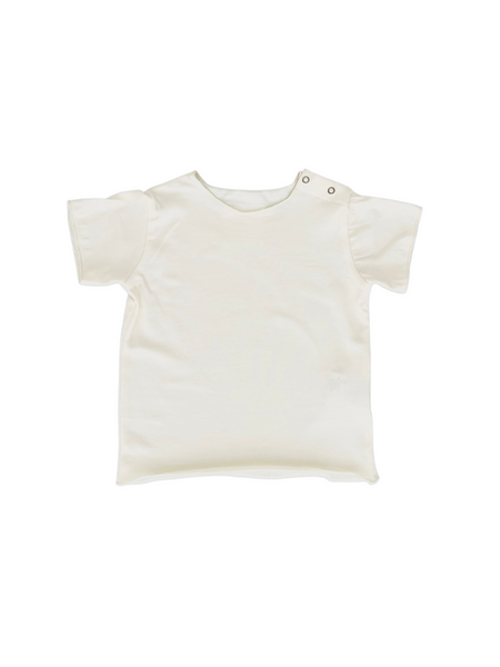 T-shirt in jersey panna per neonati